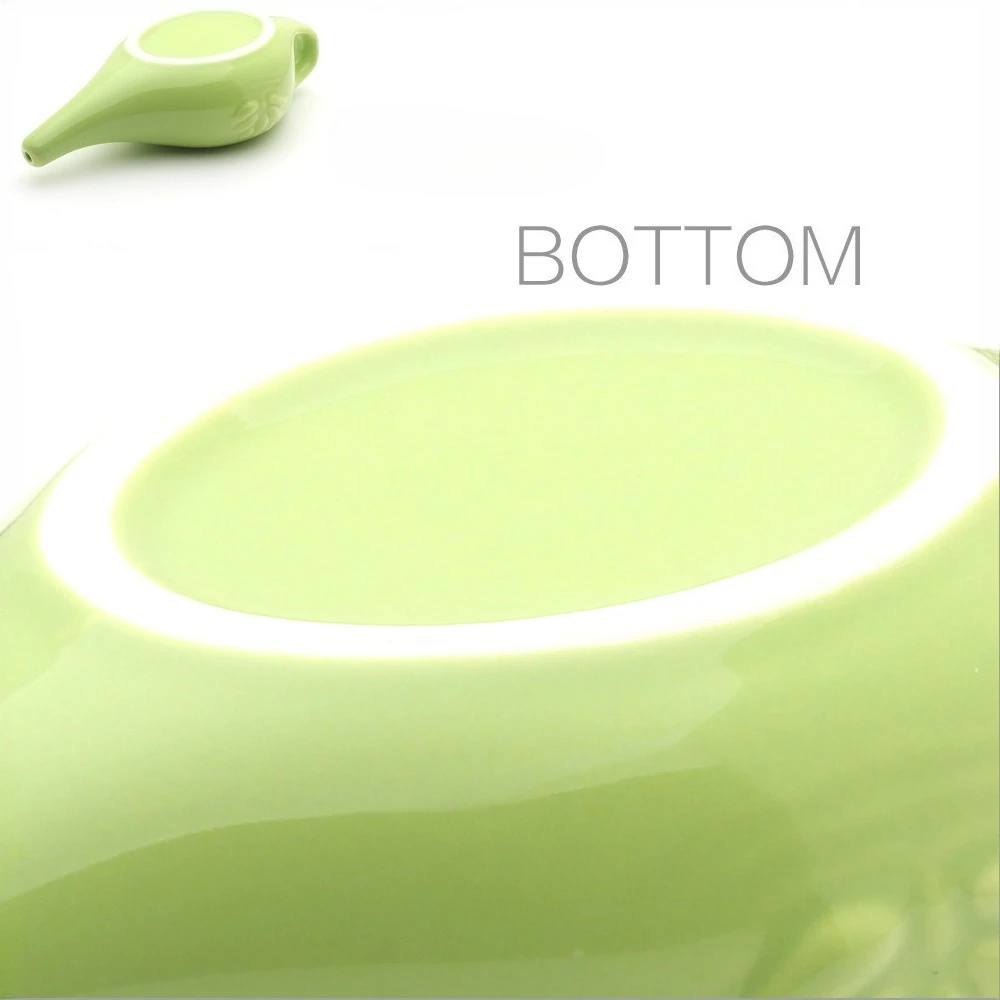 250 ミリリットルセラミックネティポット鼻洗浄システムクリーナー鼻洗浄キット副鼻腔炎アレルギー鼻ヨガデトックスリンス - 画像 (5)